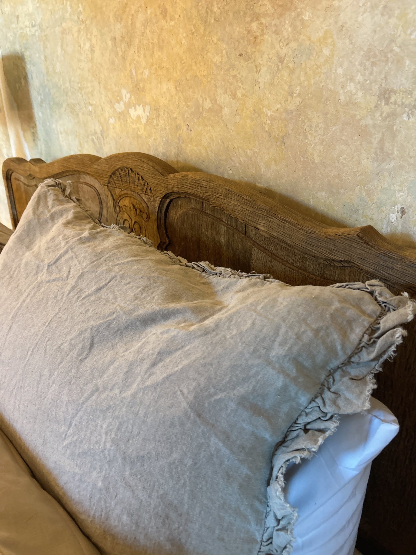 French oak kingsize bed