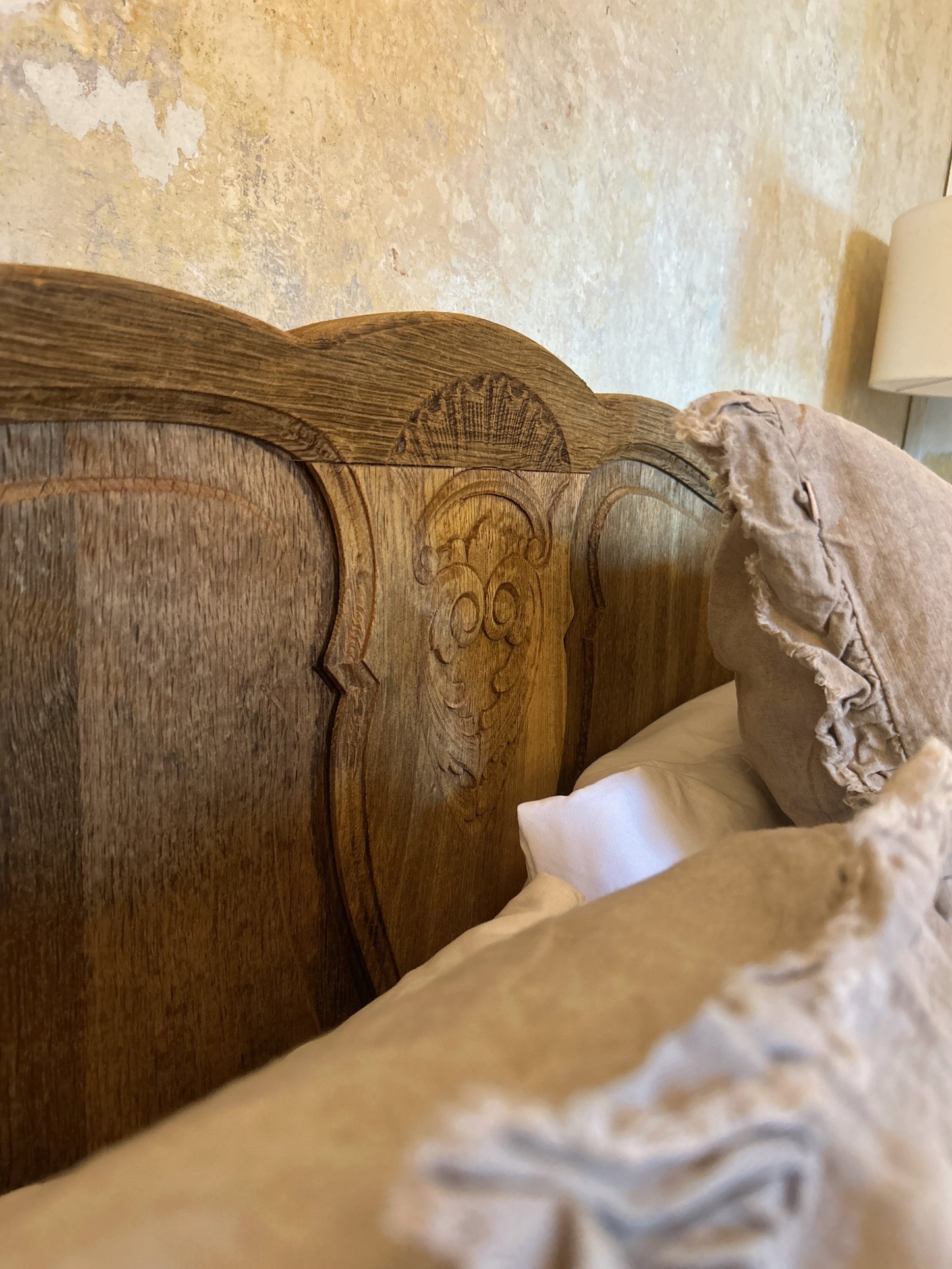 French oak kingsize bed