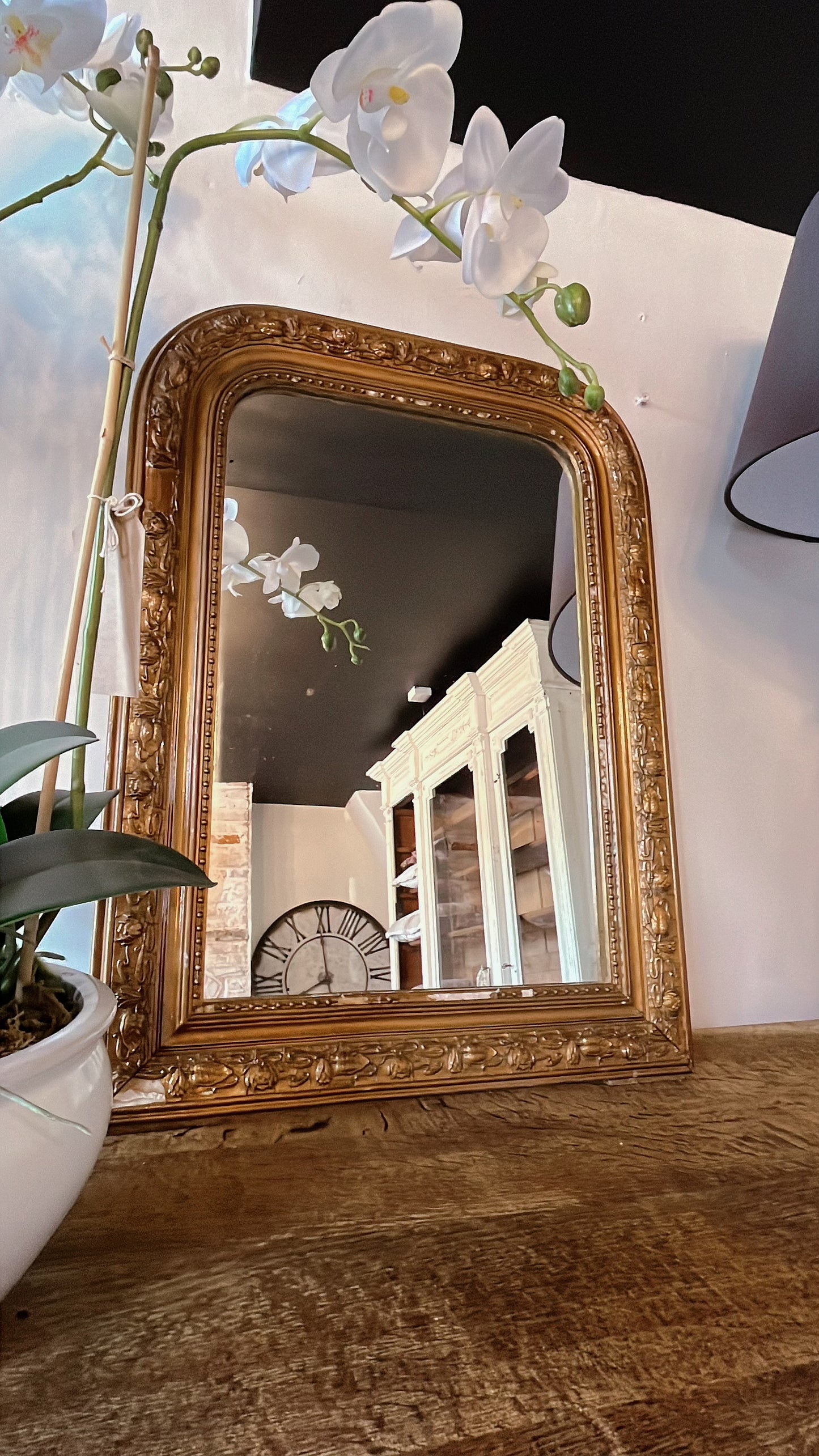 Antique gold mirror