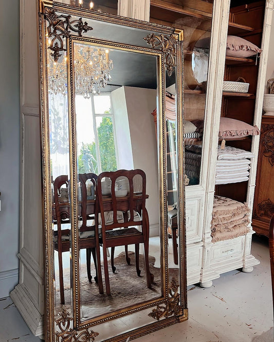 French style gold bevelled mirror