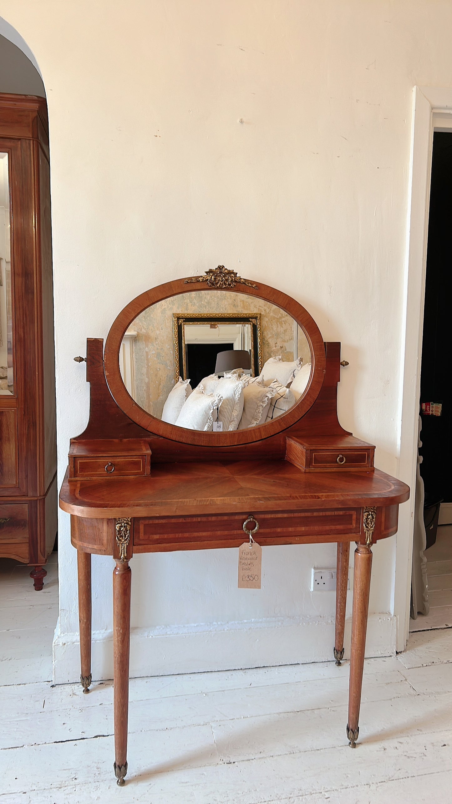 French rosewood dressing table