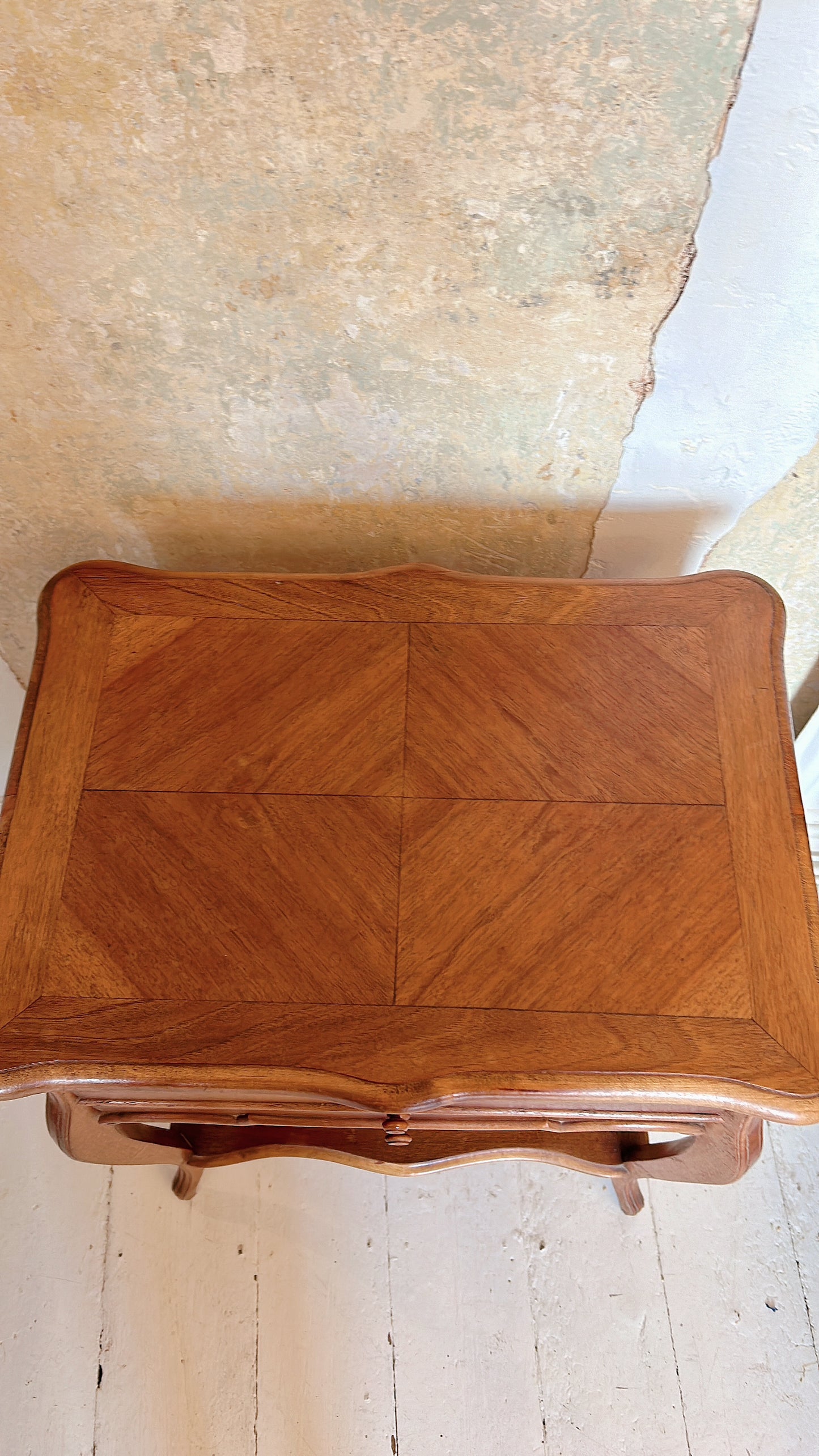 French walnut vanity table