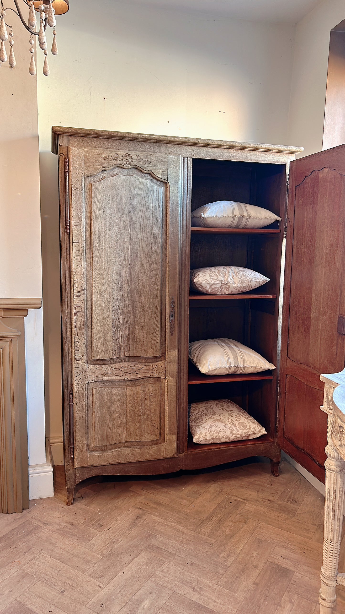 French oak Louis Armoire - wardrobe