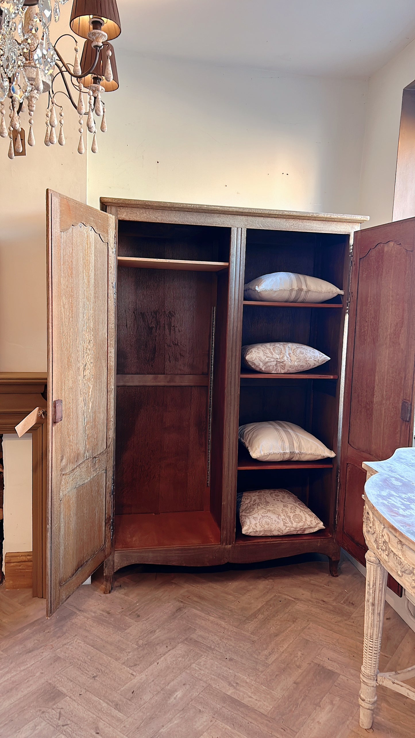 French oak Louis Armoire - wardrobe