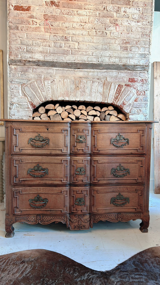 French antique 18th century chest of drawers