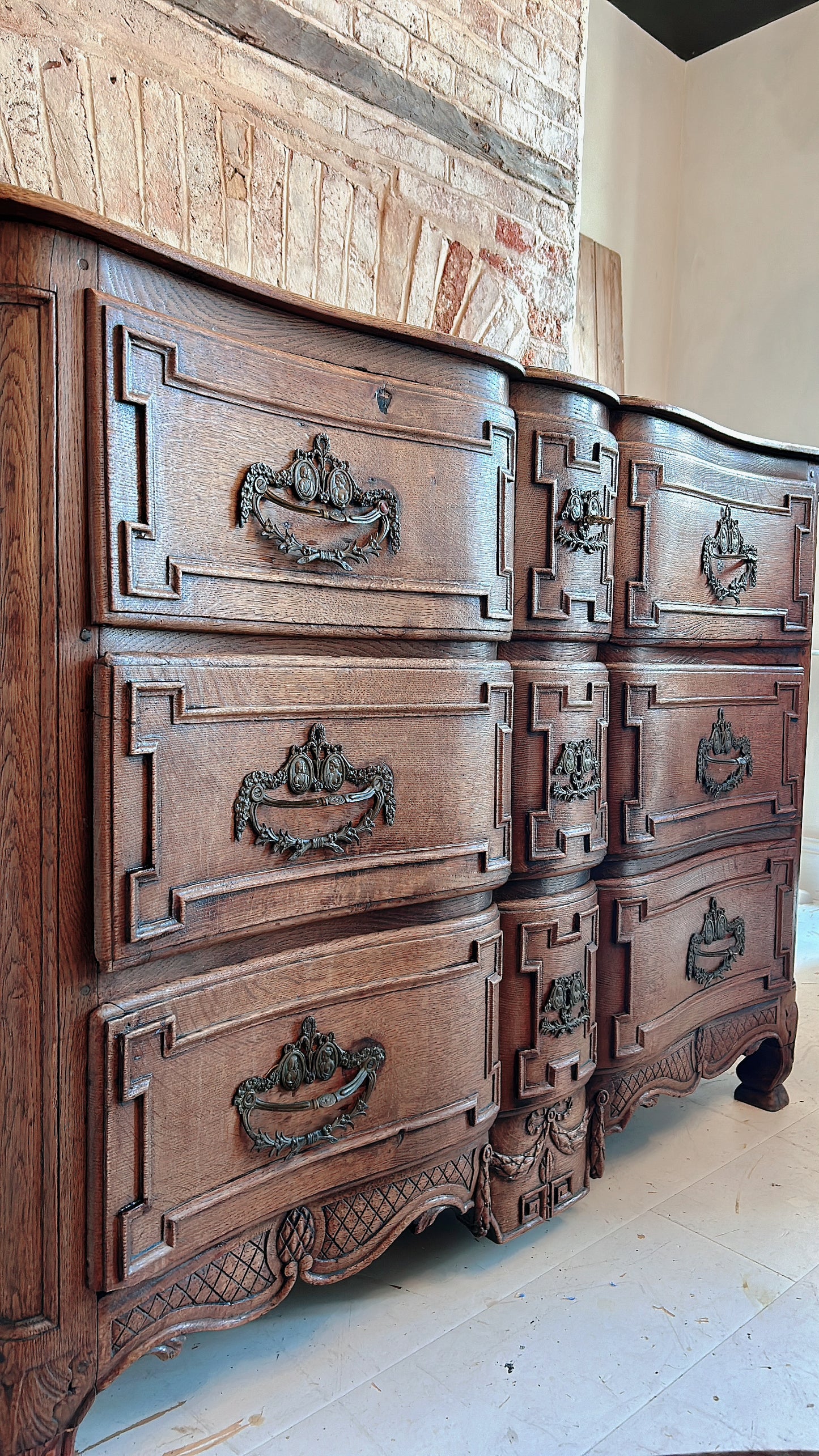 French antique 18th century chest of drawers