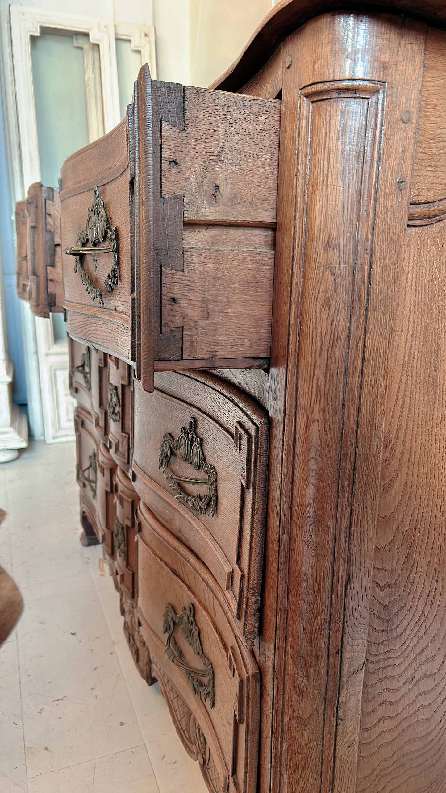 French antique 18th century chest of drawers