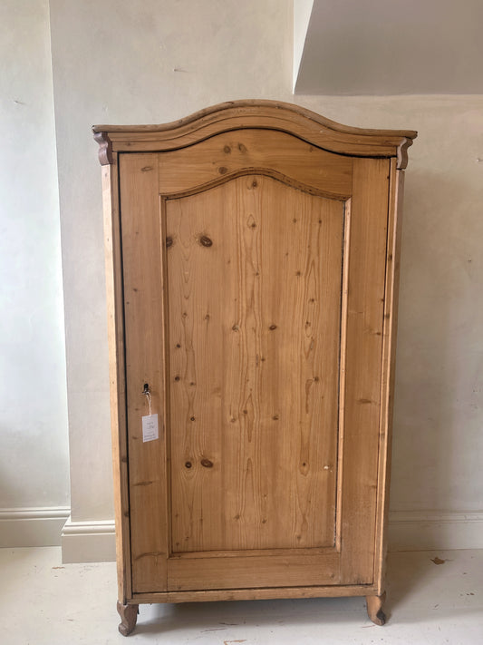 Antique pine french petite armoire
