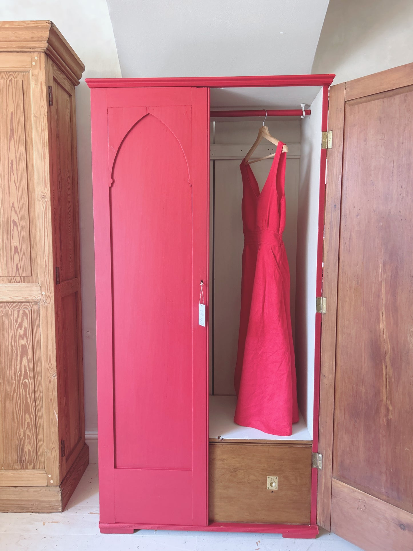Antique cupboard painted