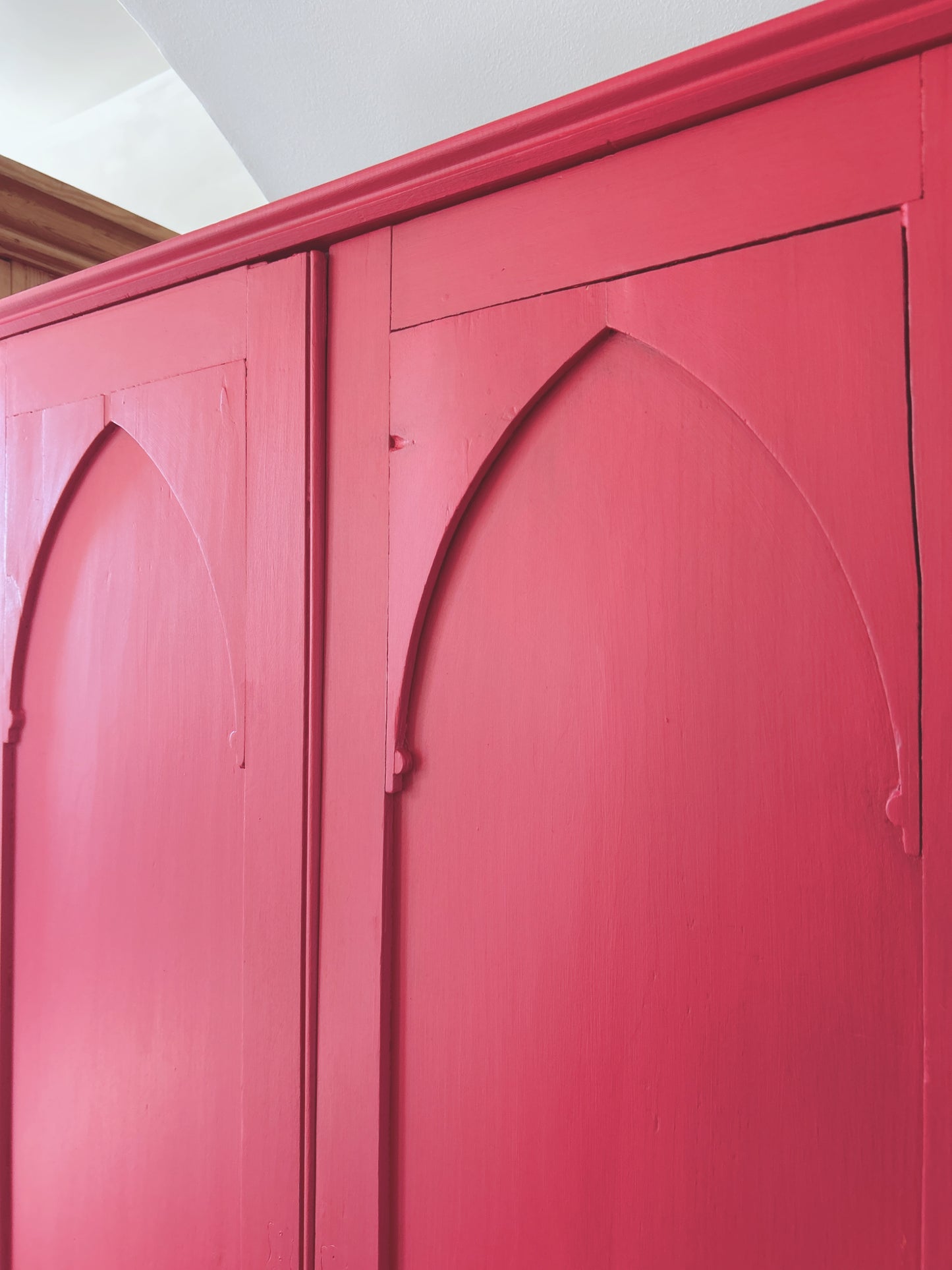 Antique cupboard painted