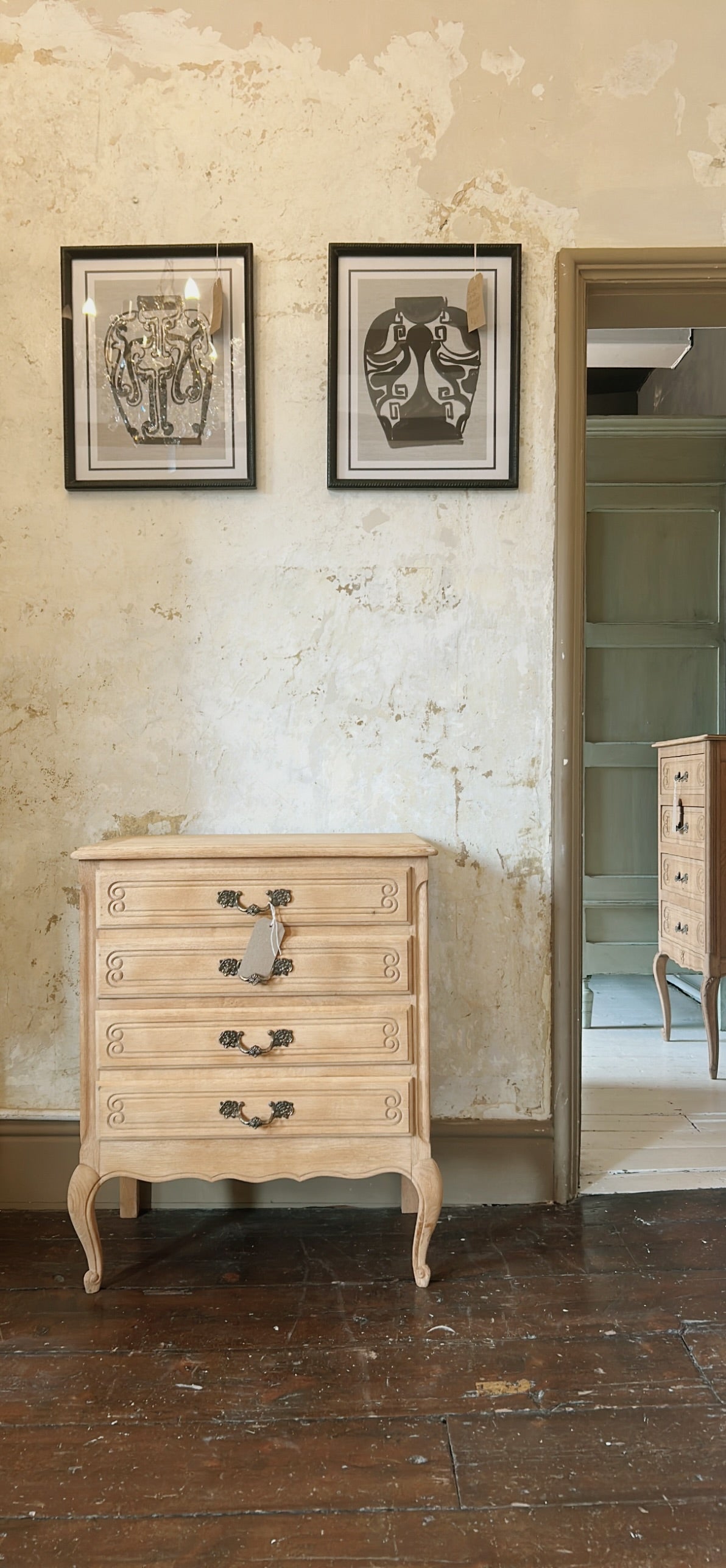 Petite French Oak Chest of Drawers