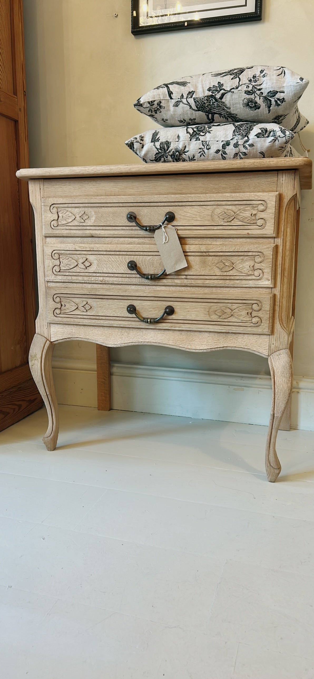 French Oak small chest of drawers