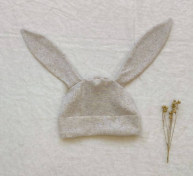 Annie & Charles® bodysuit with beanie: Beige / 3-6 M