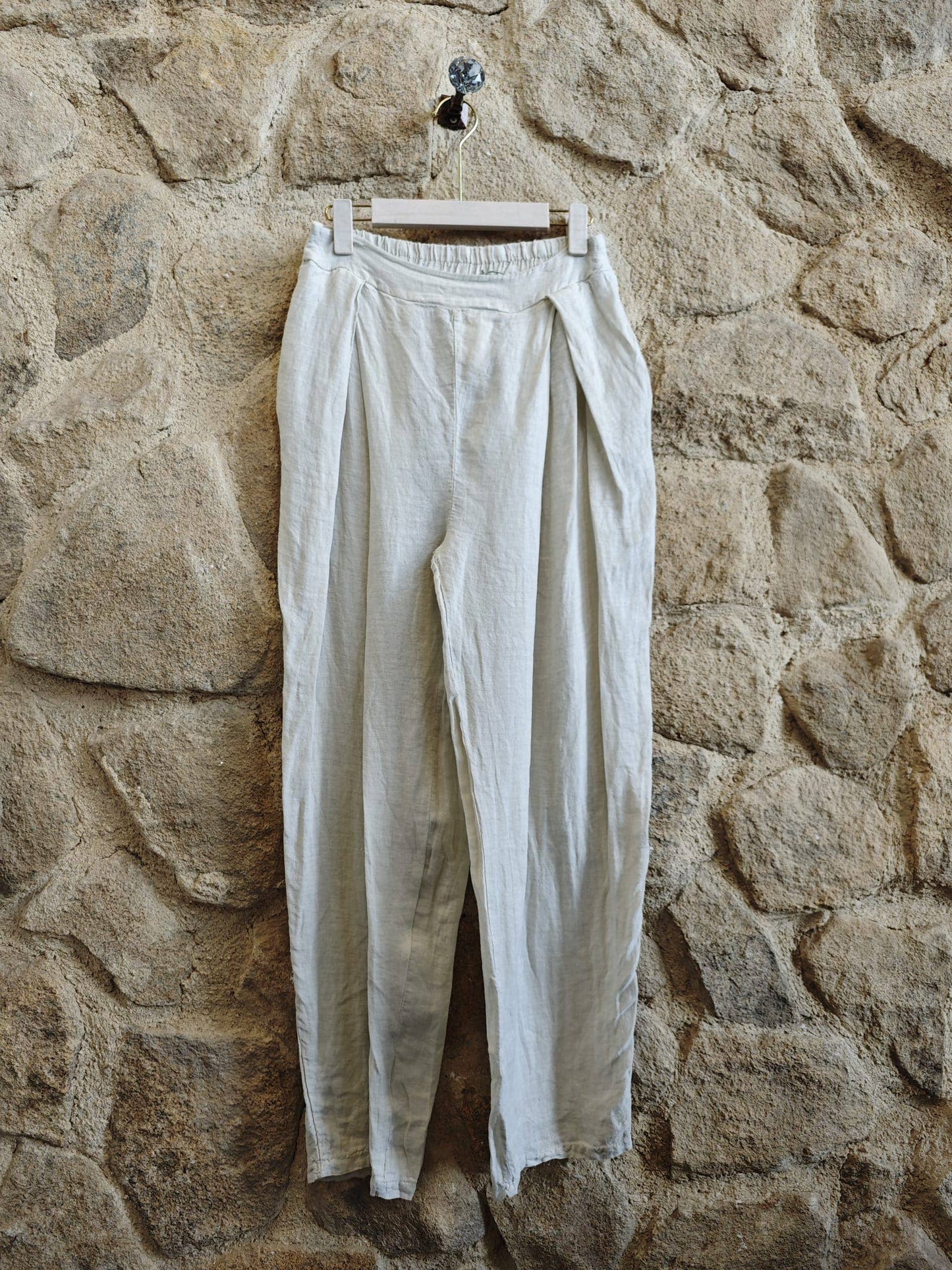 Ref-30622  LINEN PANTS 100%: Khaki
