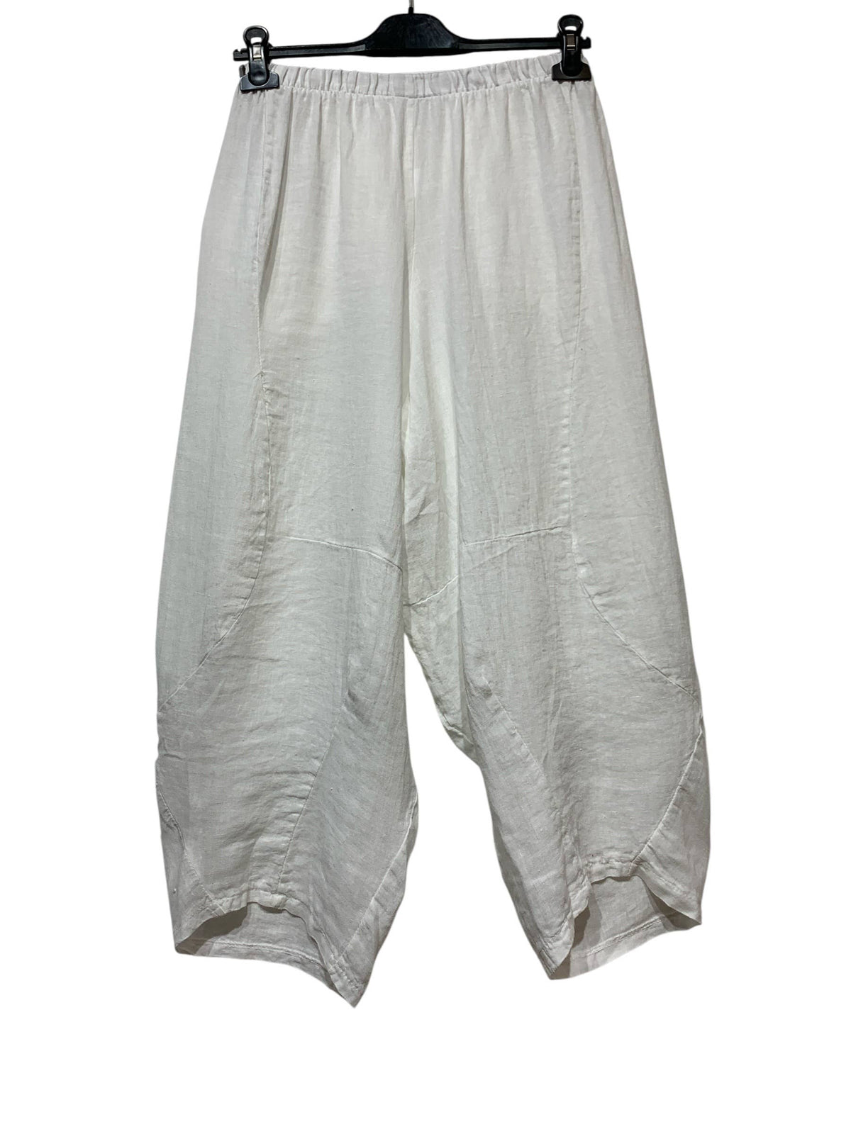 8414 LINEN PANTS WITH POCKETS, OVERSIZED FIT, BEST SELLER: GRIS FONCE