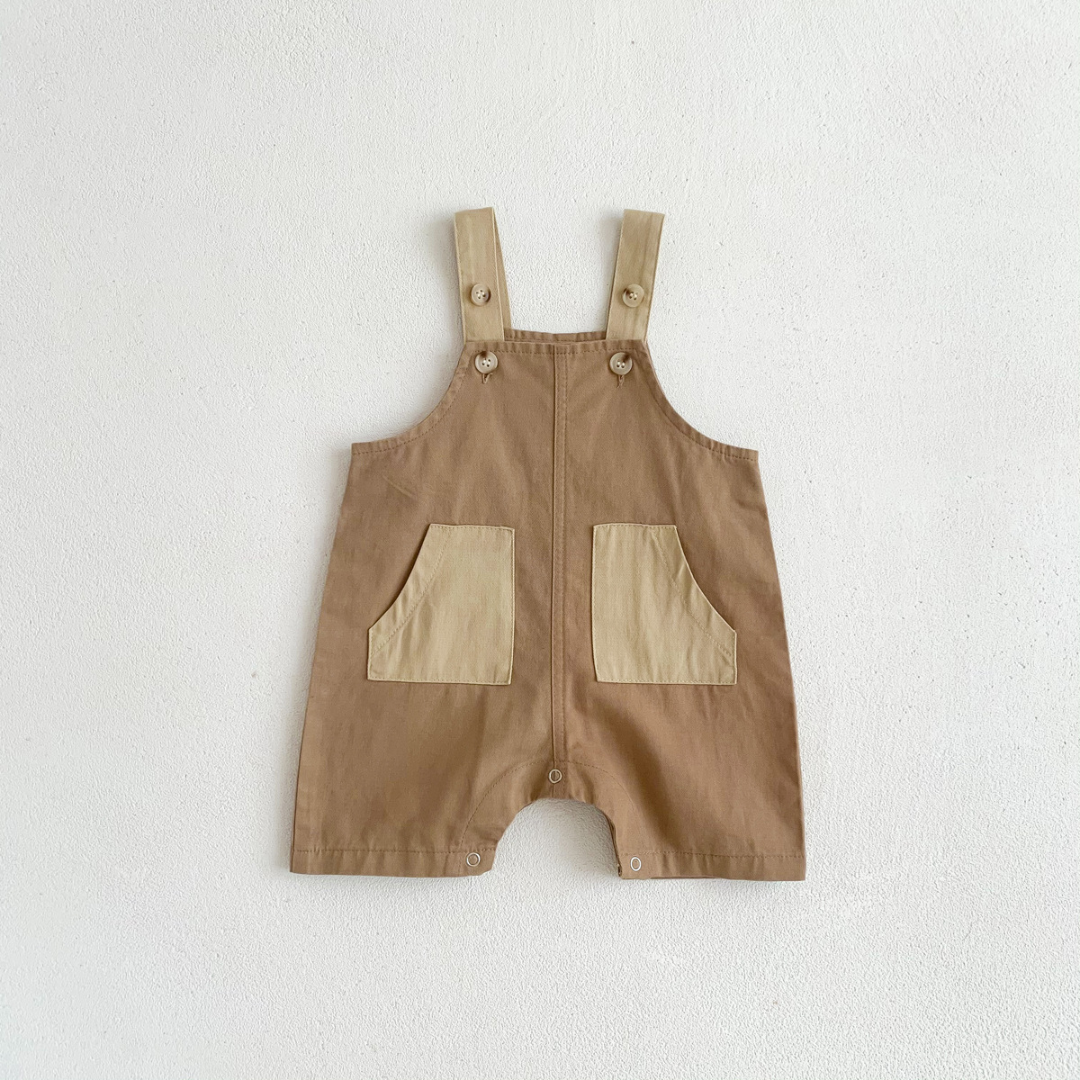 Annie & Charles® JO Overalls: Khaki / 6-12 M