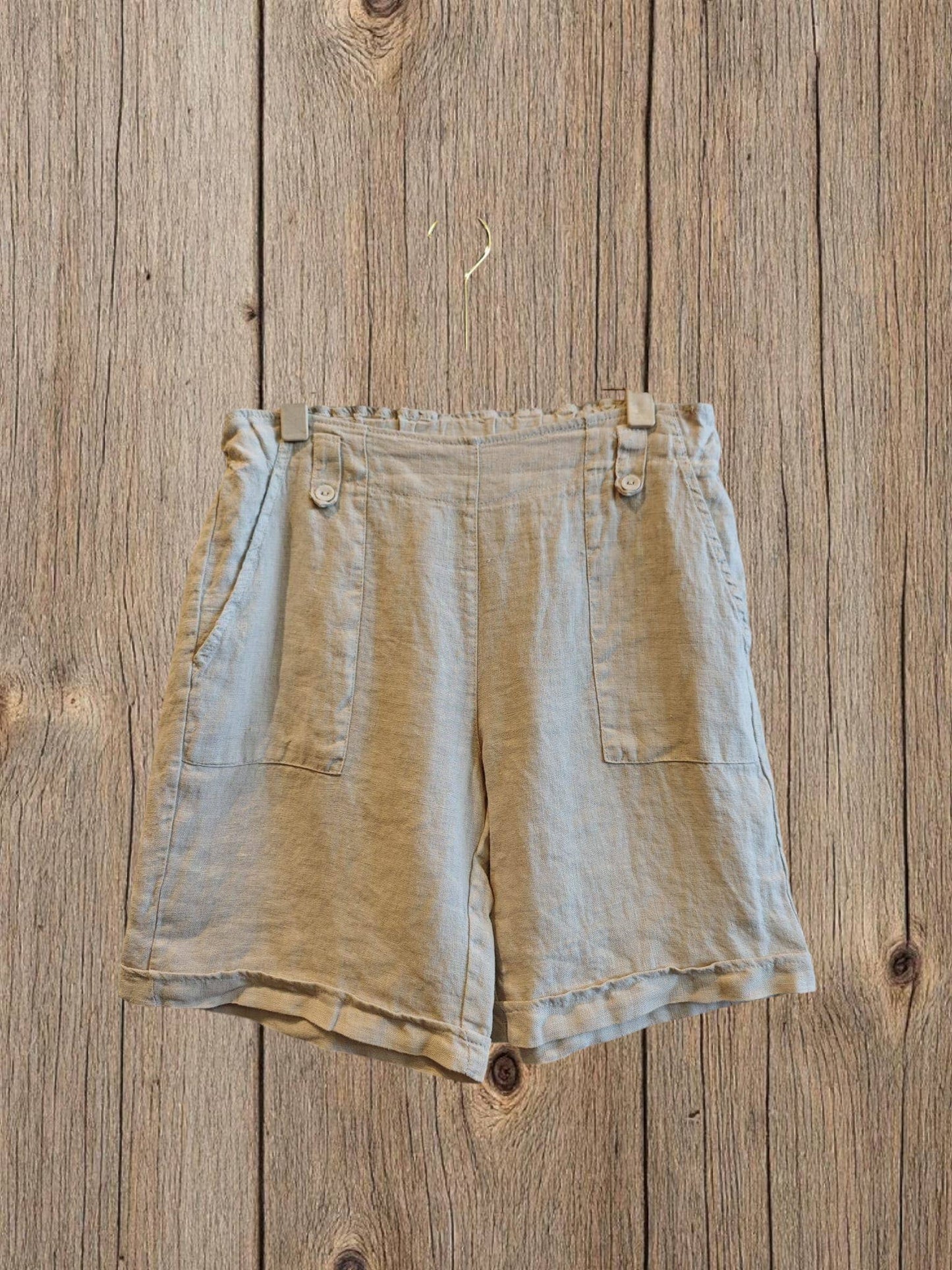 Ref-63070 100% LINEN SHORTS: Rosa