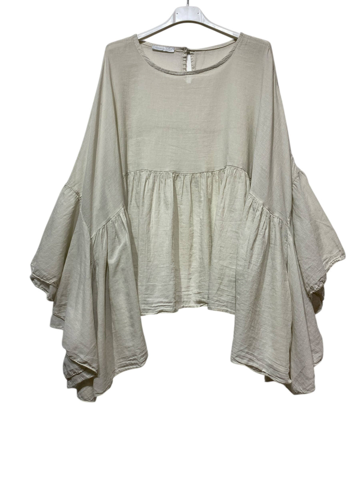 Cotton voile blouse 12121: Noir