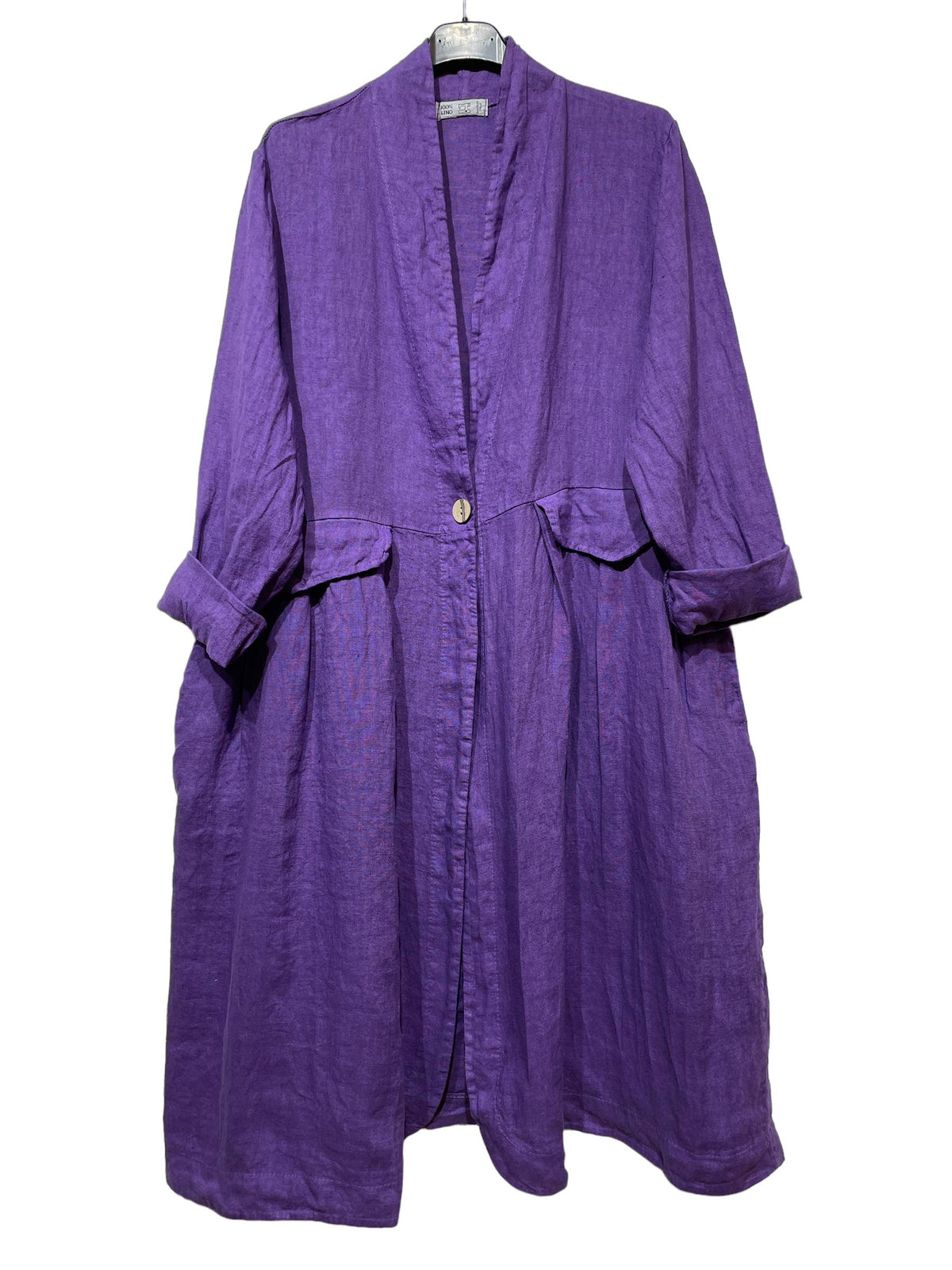 1142 SPRING SUMMER CLOTHING LINEN JACKET: CAMEL