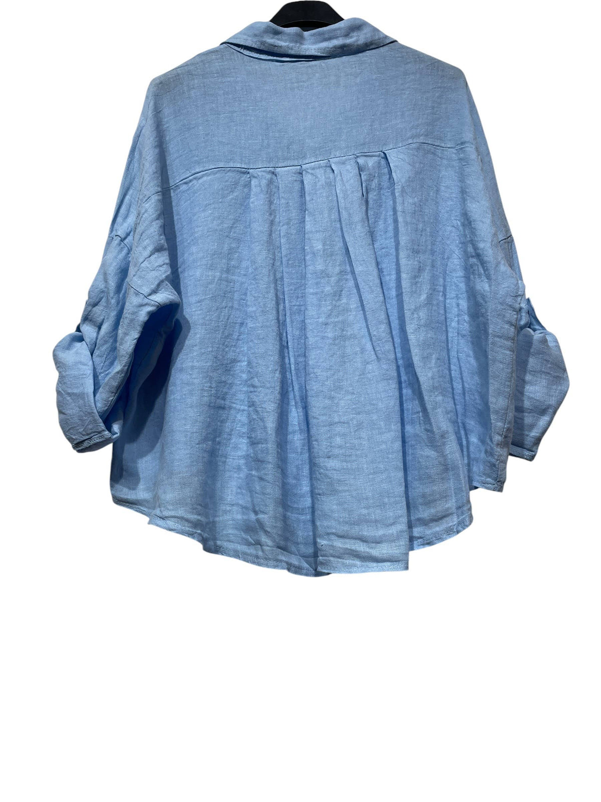 60832 OVERSIZED-CUT LINEN SHIRT: TAUPE