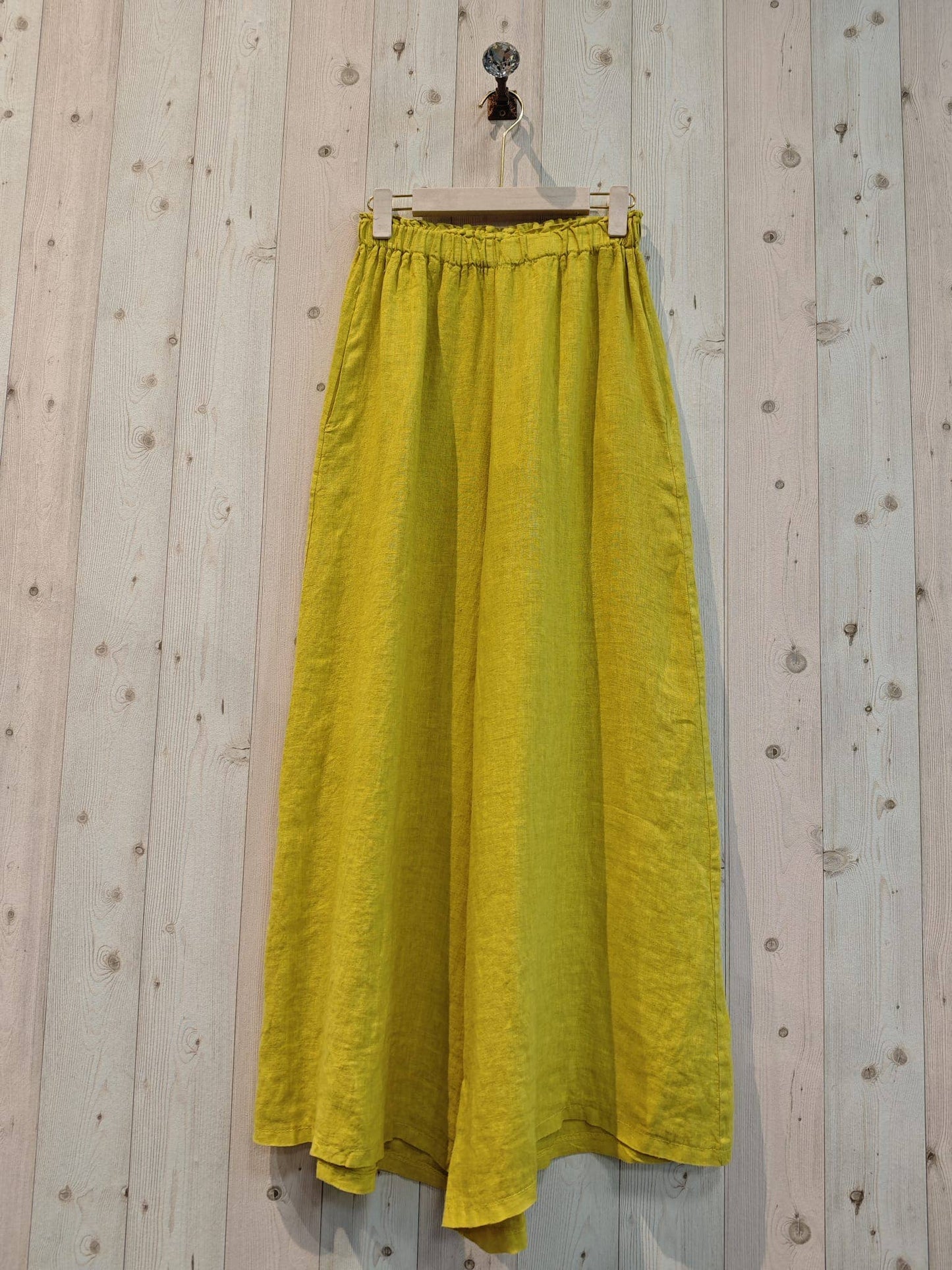 Ref-2342 100% LINEN PANTS: BLACK