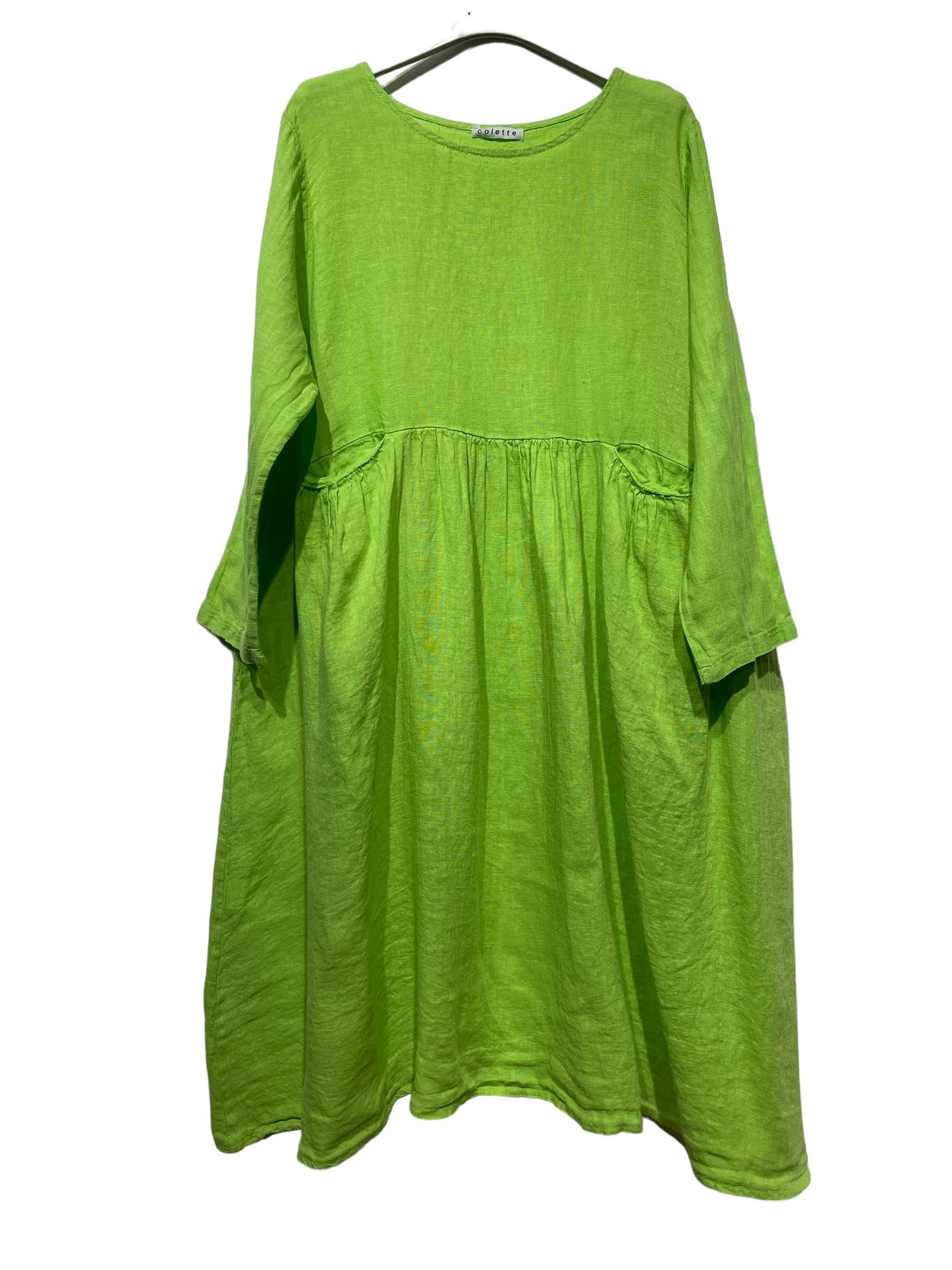 3127 LINEN DRESS SPRING SUMMER CLOTHING PLUS SIZE: Noir