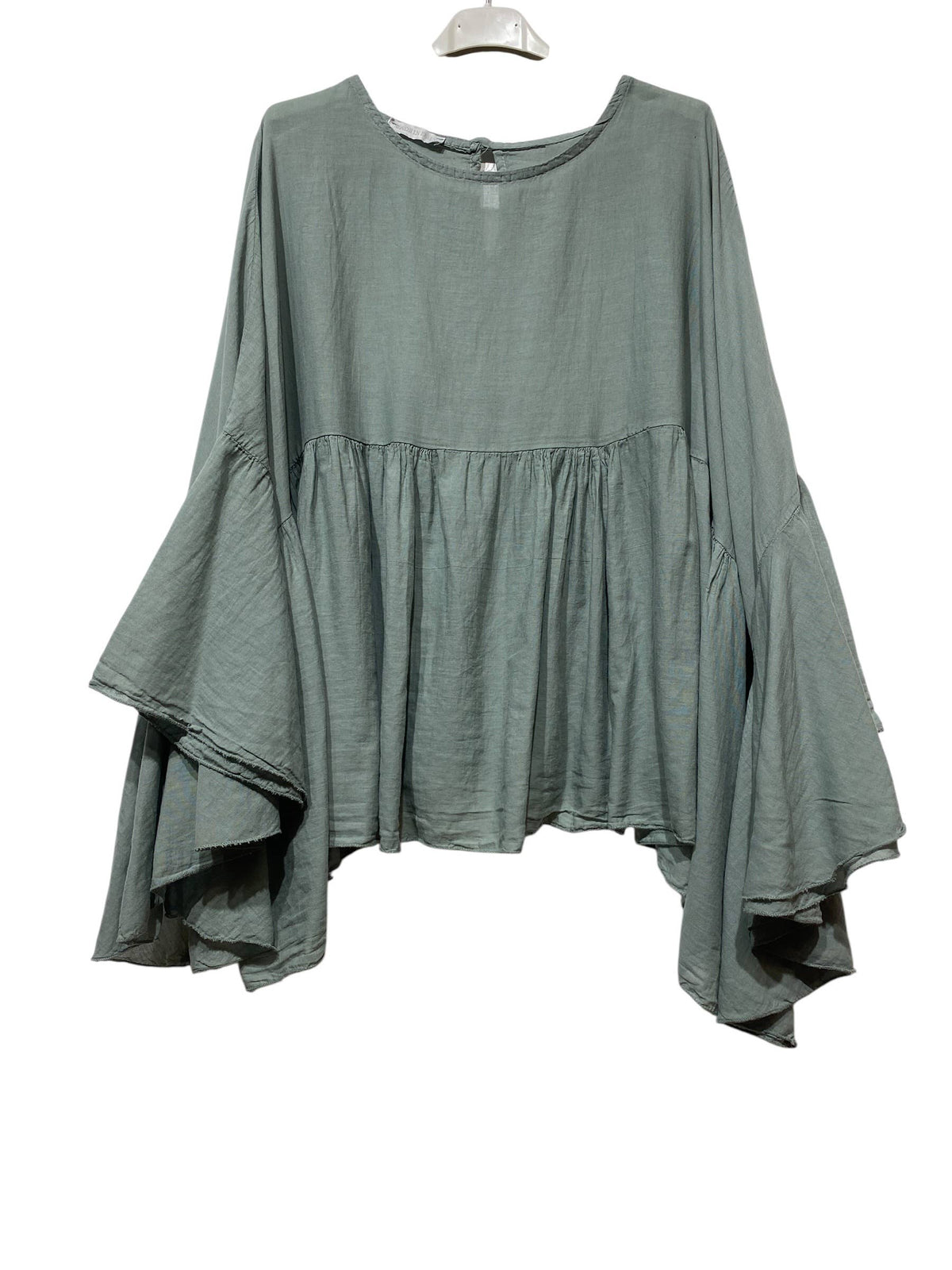 Cotton voile blouse 12121: Noir