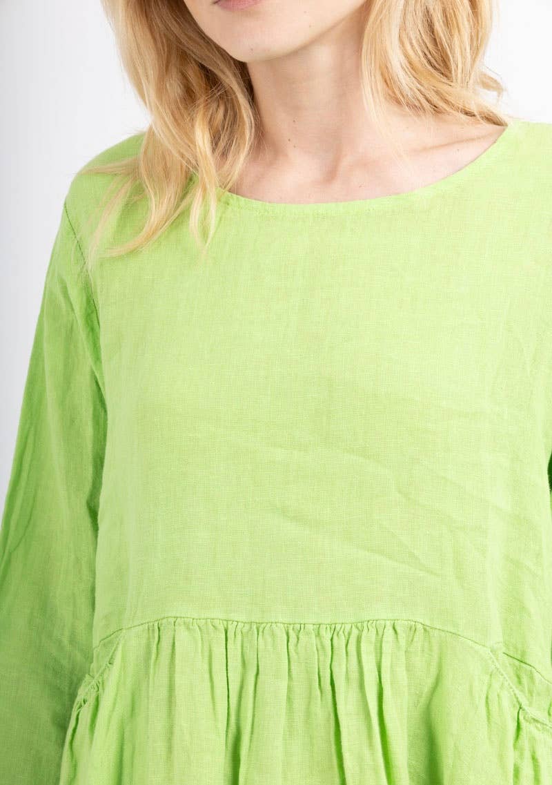 3127 LINEN DRESS SPRING SUMMER CLOTHING PLUS SIZE: CAMEL