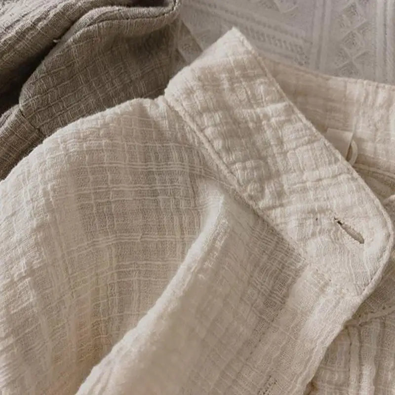 Annie & Charles® muslin shirt: Cream / 12-18 M