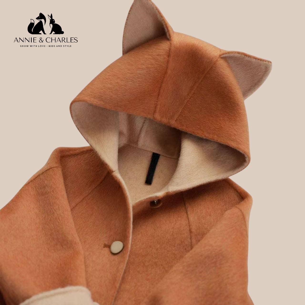 Annie & Charles® Wool Coat FOX: 2-3 Y